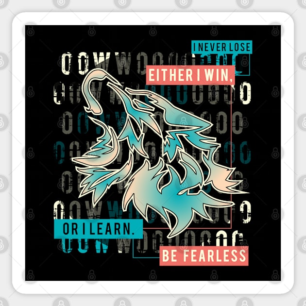 Inspirational Wolf Colorway 1 Sticker by HCreatives